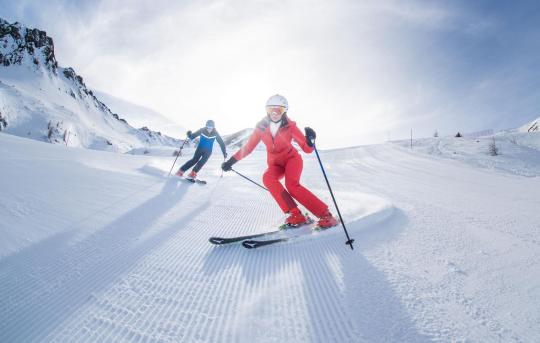 Skifahren in der Val di Fassa
